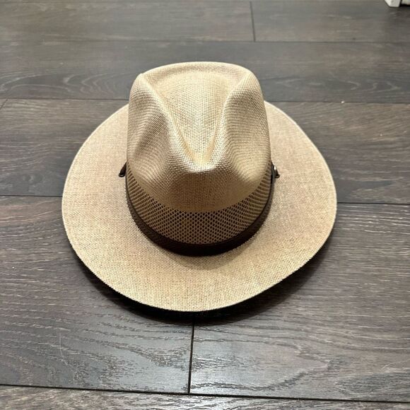 Freedom Hats by American Hat Makers Milan Fedora Hat Tan - Picture 1 of 5